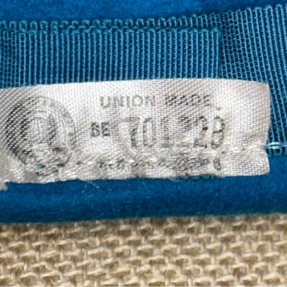 Zephyr Women's Blue Felt Hat Ribbon Tassels Henry Pollack New York Vintage UNION - Picture 9 of 9